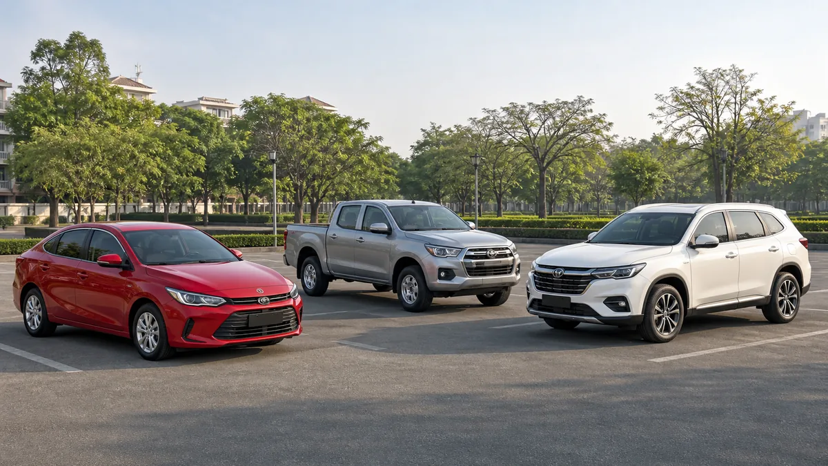 รถ Toyota รุ่นยอดนิยมที่มีหน้าเช็กเบี้ยประกันแล้ว